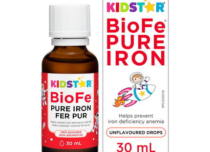 KidStar Nutrients - BioFe Pure Iron Drops Unflavoured | 30 mL