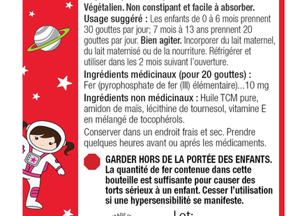 KidStar Nutrients - BioFe Pure Iron Drops Unflavoured | 30 mL