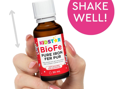KidStar Nutrients - BioFe Pure Iron Drops Unflavoured | 30 mL