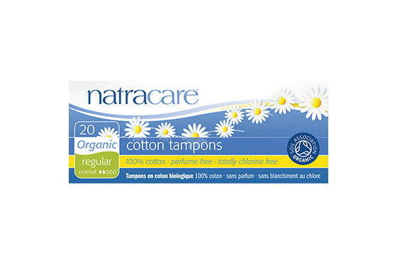 Tampons en coton biologique NatraCare - Régulier | 20 tampons