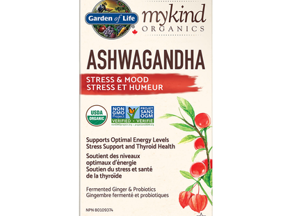 Garden of Life - MyKind Organics Ashwagandha Stress & Mood | 60 Tablets