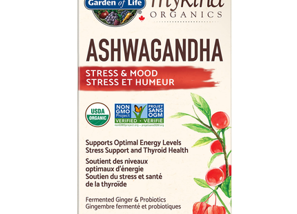 Garden of Life - MyKind Organics Ashwagandha Stress & Mood | 60 Vegan Tablets