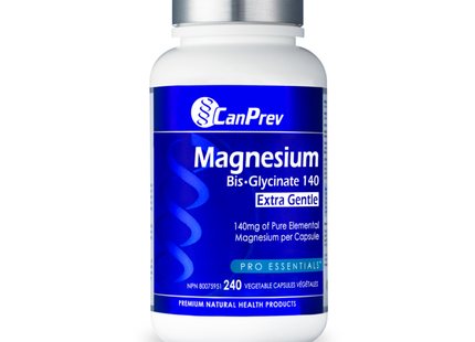 CanPrev - Magnesium Bis-Glyc 140 Extra Gentle | 240 Capsules