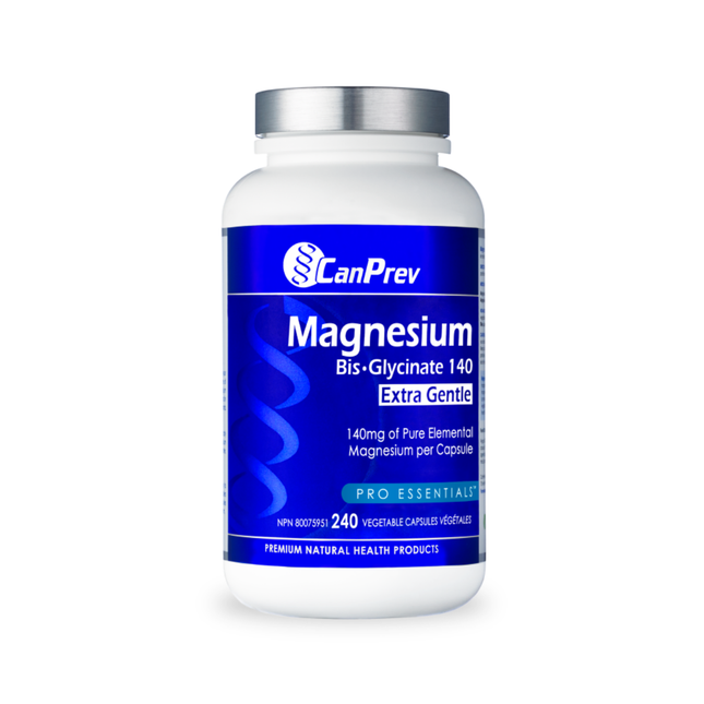 CanPrev - Magnesium Bis-Glyc 140 Extra Gentle | 240 Capsules