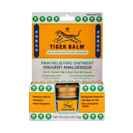 Baume du tigre – Pommade antidouleur blanche régulière | 18 g