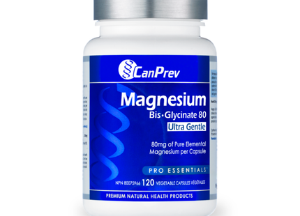 CanPrev - Magnesium Bis-Glyc 80 Ultra Gentle | 120 Capsules