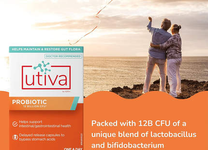 Utiva - Natural Health Probiotic 12B CFU 30 Vegicaps