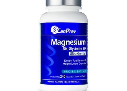 CanPrev - Magnesium Bis-Glyc 80 Ultra Gentle | 240 Capsules