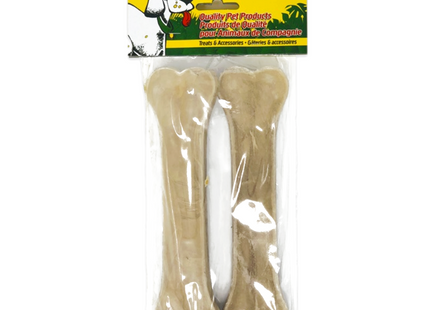 Junglemax - Bone Pressed Dog Treat - 100% Natural Rawhide | 2 Pack