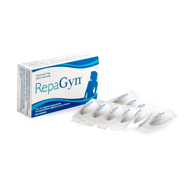 RepaGyn - Vaginal Suppositories - Hormone Free |  10 x 2 g Vaginal Suppositories