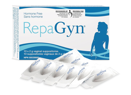 RepaGyn - Vaginal Suppositories - Hormone Free | 10 x 2 g