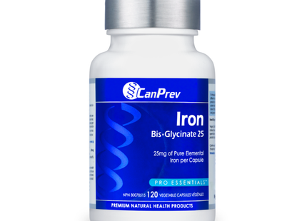 CanPrev - Iron Bis-Glycinate 25 | 120 Capsules
