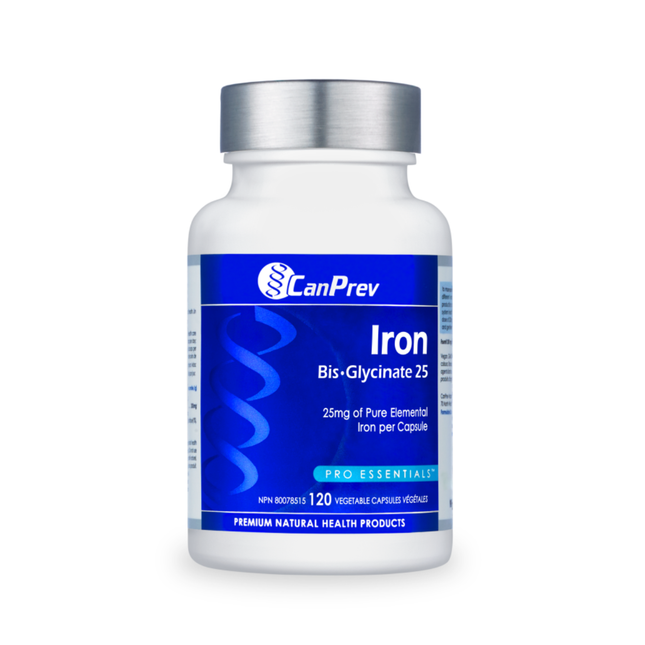 CanPrev - Iron Bis-Glycinate 25 | 120 Capsules