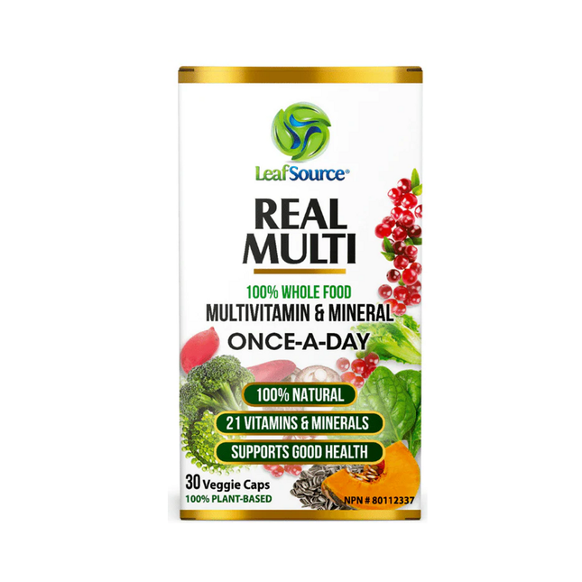 Leaf Source - Real Multi Multivitamin & Mineral | 30 Veggie Capsules