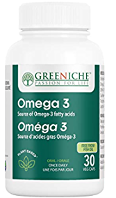 Greeniche - Omega-3 Fatty Acid Supplement | 30 Vegetarian Capsules