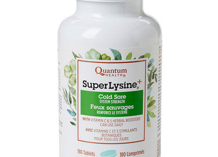 Quantum Health - Super Lysine + - Cold Sore System Strength | 180 Tablets