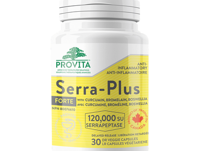 Provita - Serra Plus Anti Inflammatory | 30 Delayed Release Capsules