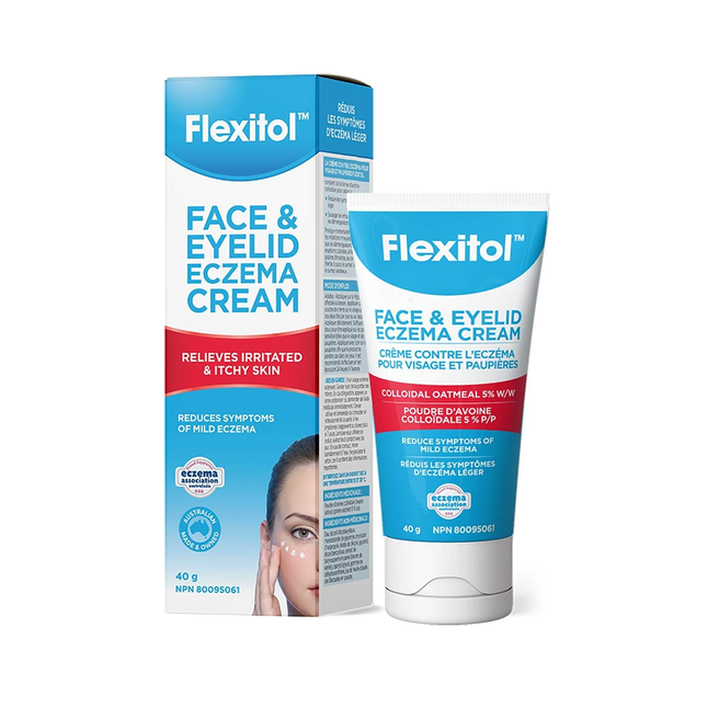 Flexitol - Crème contre l'eczéma du visage et des paupières - Pour peau irritée et qui démange | 40g