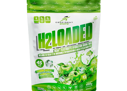 Confident Sports - H2Loaded BCAA Electrolyte Drink Mix, Green Apple | 459 g