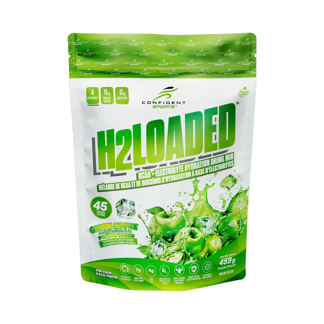 Confident Sports - H2Loaded BCAA Electrolyte Drink Mix, Green Apple | 459 g