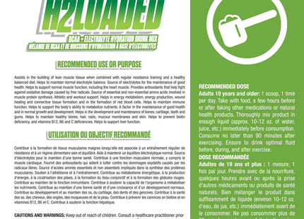 Confident Sports - H2Loaded BCAA Electrolyte Drink Mix, Green Apple | 459 g