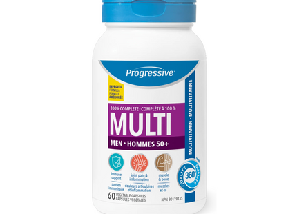 Progressive - Multi Hommes 50+ | 60 Gélules