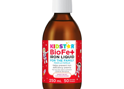 KidStar Nutrients - BioFe+ Iron Liquid for the Family | 250 mL