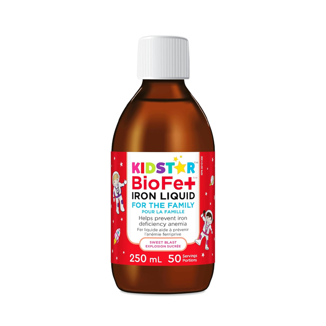 KidStar Nutrients - BioFe+ Iron Liquid for the Family | 250 mL