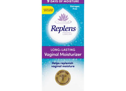 Replens - Hydratant vaginal longue durée - Sans œstrogène | 6,7 g X 3 applicateurs pré-remplis