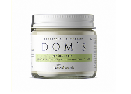 Dom's Naturals - Déodorant à la citronnelle et au cèdre frais | 65 ml