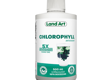 Land Art - Chlorophyll Antioxidant 5X Concentration Unflavoured | 500 mL