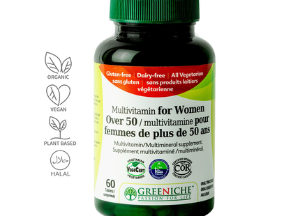 Greeniche - Multivitamin for Women Over 50 | 60 Tablets