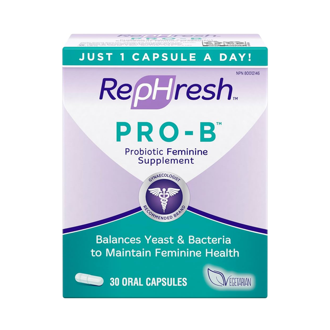 RepHresh Pro-B Probiotic Feminine Supplement | 30 Oral Capsules