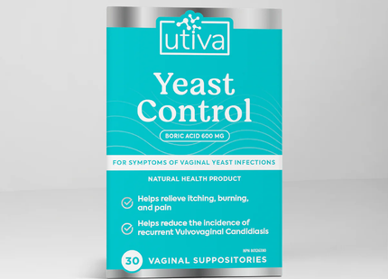 Utiva - Yeast Control | 30 Suppositories