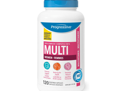 Progressive - Multivitamines Femme Adulte | 120 gélules