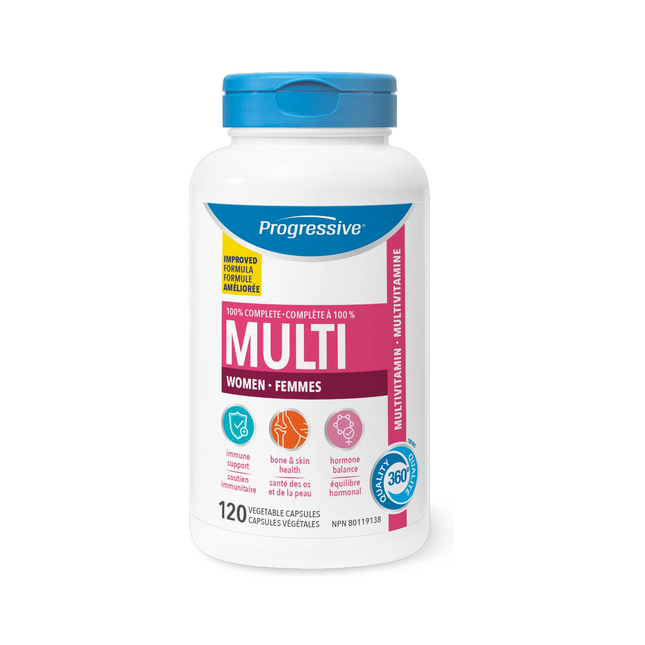 Progressive - Multivitamines Femme Adulte | 120 gélules