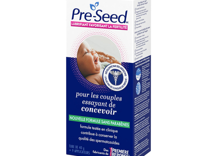 Pre-Seed by First Response - Fertility-Friendly Personal Lubricant | 40 mL Tube + 9 Applicators
