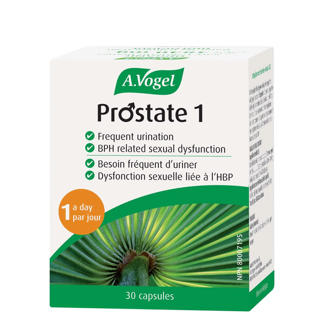 A.Vogel - Prostate 1 - Supplément biologique pour palmier nain un par jour | 30 Gélules