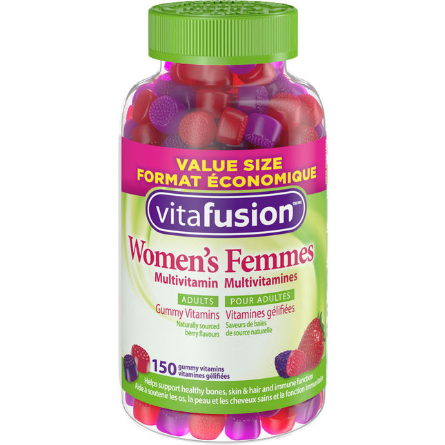 Multivitamines gommeuses Vitafusion pour femmes | 150 gommes