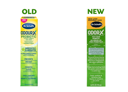 Dr Scholl's - Spray probiotique pour les pieds Odour-X | 118 ml
