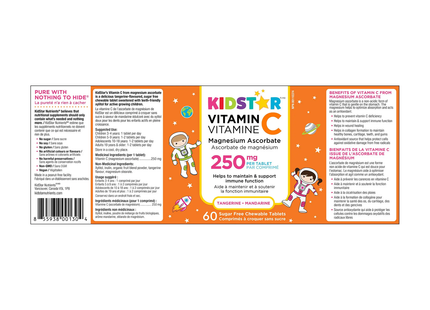 KidStar Nutrients - Vitamin C 250mg Chewable | 60 Tablets
