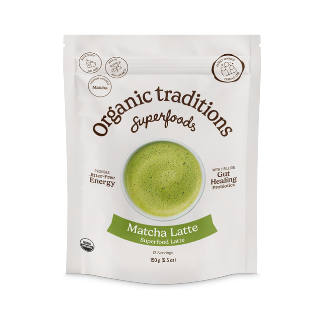 Organic Traditions - Latte Matcha with Probiotics | 150 g