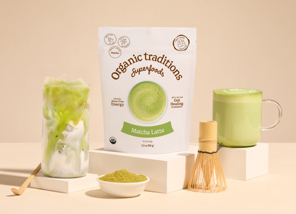Organic Traditions - Latte Matcha aux probiotiques | 150 g