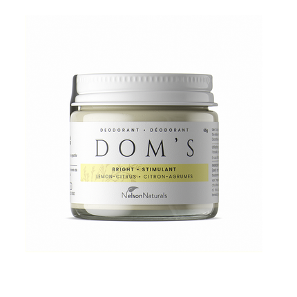 Dom's Naturals - Déodorant Citron Éclatant 65 ml