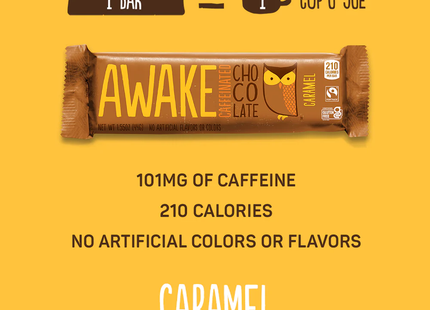 AWAKE - Caffeine Chocolate Caramel Bar