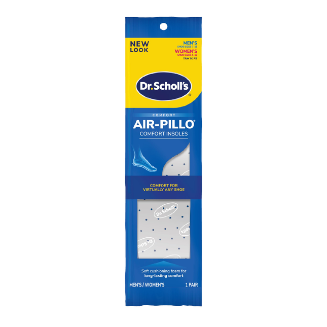 Dr. Scholl's - Semelles unisexes Comfort Air Pillo avec mousse à mémoire de forme | 1 paire