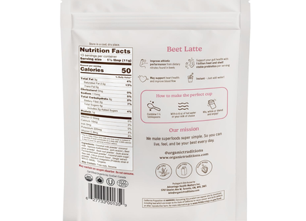 Traditions Bio - Latte Betterave aux Probiotiques | 150 g