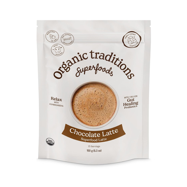 Organic Traditions - Latte Chocolate With Probiotics | 150 g
