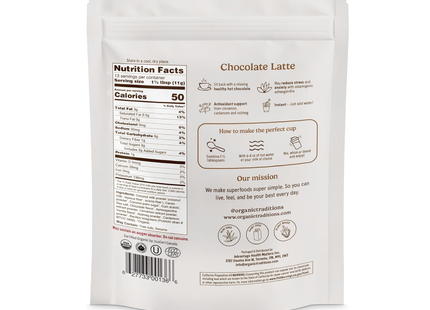 Traditions Bio - Chocolat Latte aux Probiotiques | 150 g