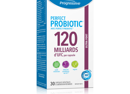 Progressive - Probiotique Parfait 120 Milliards | 30 Capsules